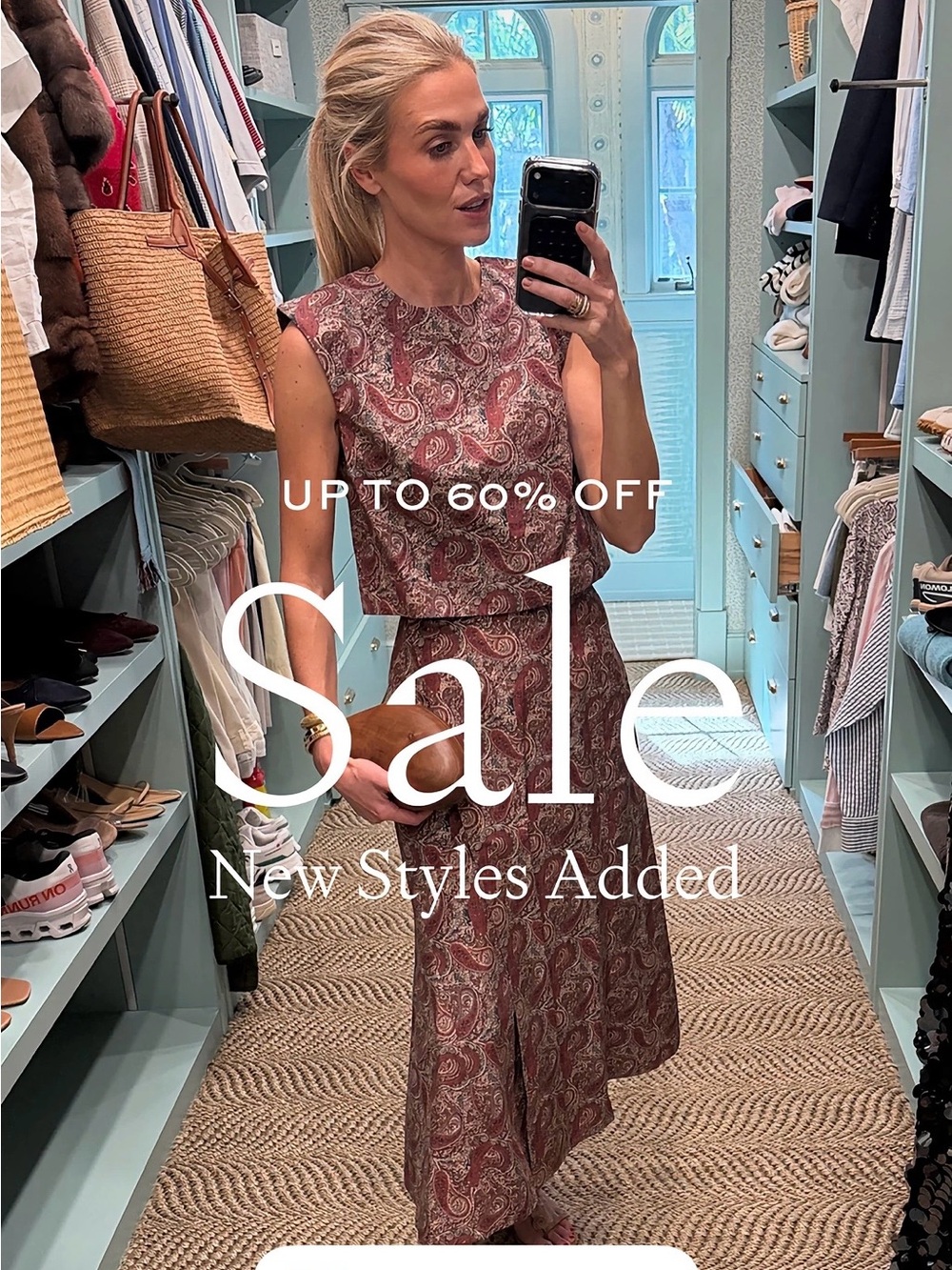 NWT Julia Amory Slim Top and Park Avenue Skirt. Size Small. Coco Palazzo Paisley